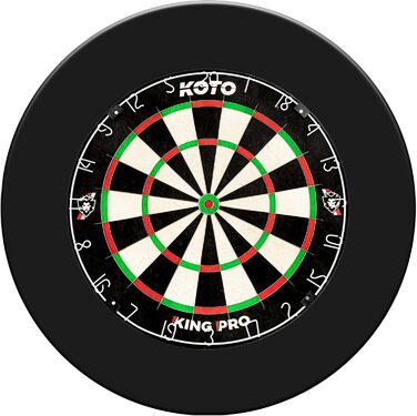 KOTO King Pro Преміум кільце для дартсу, захисний Dartbord Surround для мішені, легкий монтаж, захист стін і дротиків
