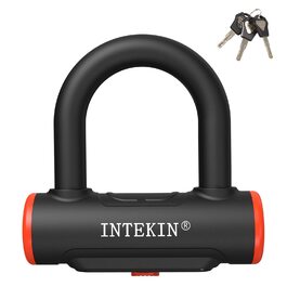 Замок для велосипеда U-подібний з кріпленням, 16 мм, 3 ключі, висока безпека, для мотоцикла, електровелосипеда, гірського велосипеда, скутера. Внутрішні розміри 24,3 x 8,9 см