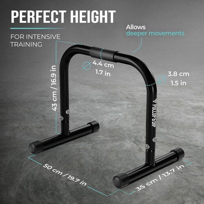 Паралелепи для підтягувань та віджимань PULLUP & DIP: сталеві міні-перекладини для калістеніки, гімнастики та занять на вулиці та в залі