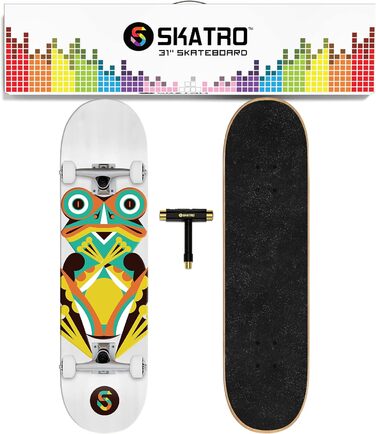Скейтборд SKATRO Pro 78.7 см Комплектний для Дорослих, Підлітків та Дітей (Frog)