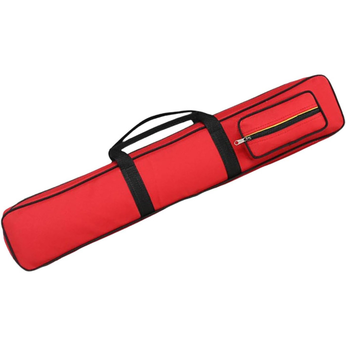 Чохол для кия Billard з ручкою, 8 відділень, червоний. Захисний чохол для кия з гелевою ручкою, стійкий до ударів, для зберігання билярду
