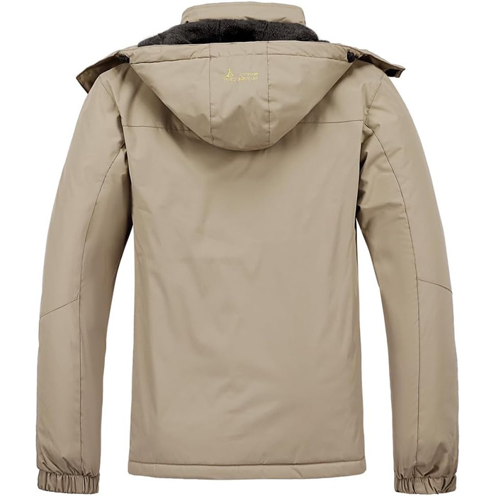 Чоловіча лижна куртка Warm Winter Schnee Mantel - Водонепроникна вітрозахисна куртка для сноубордингу, хайкінгу та подорожей, хакі L