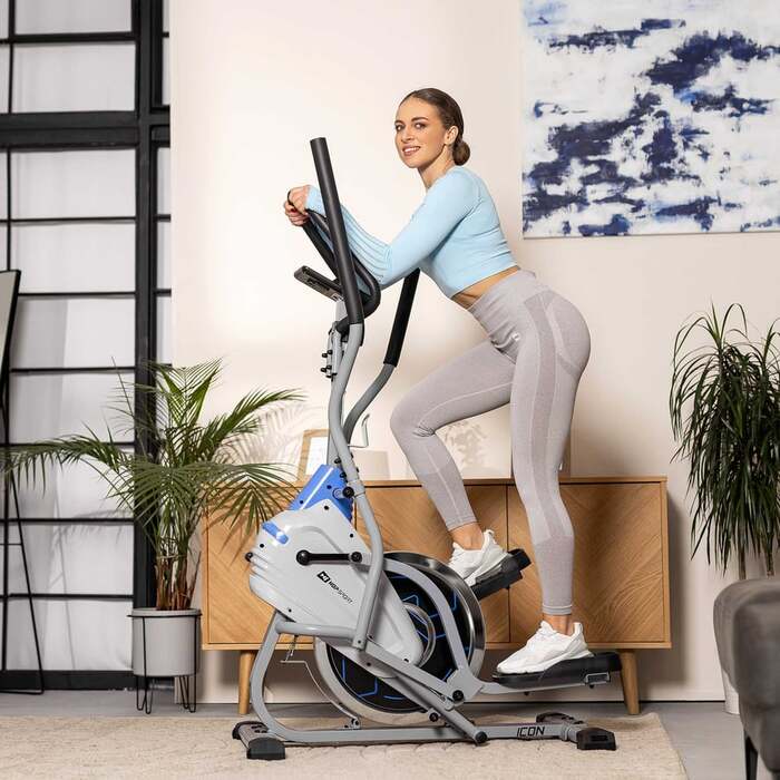 Орбітрек магнітний Hop-Sport HS-400B Icon сріблястий