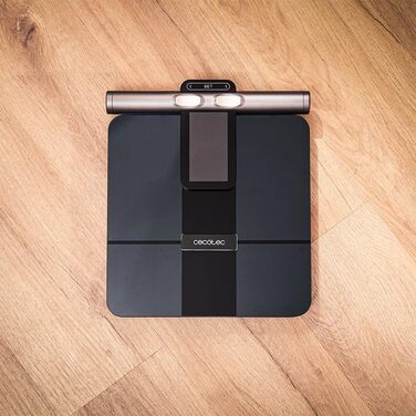 Інтелектуальна вага Cecotec HealthySmart Pro з додатком, Surface Precision, BIA-технологія, 25 параметрів, LCD-дисплей, 8 високоточних сенсорів, 30x30 см, максимальна вага 180 кг, білий колір