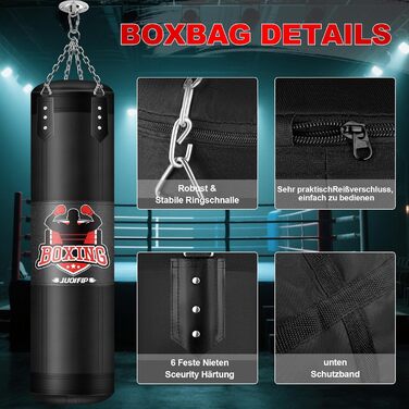 Набір для боксу Boxsack-Set: важкий мішок 120см та боксерські рукавички 12oz (MMA, карате, кікбоксинг, бокс, муай-тай)
