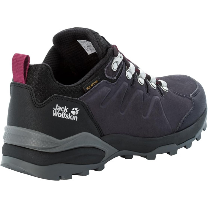 Жіноче трекінгове взуття Jack Wolfskin Refugio Texapore Low, 39 EU, Dark Steel Purple