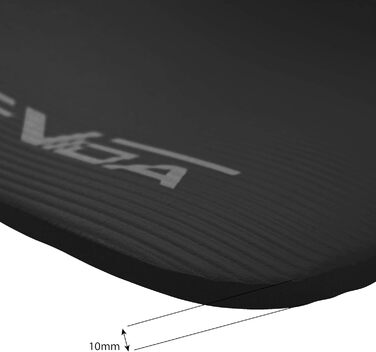 Килимок для йоги SportVida з нековзким покриттям, NBR, 180 x 60 x 1 см. Килимок для фітнесу, тренувань вдома, з ручкою для перенесення, 2 розміри, 6 кольорів (чорний, бірюзовий)