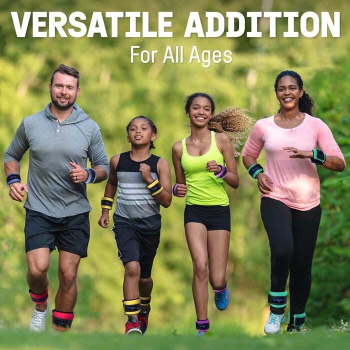 Набір манжет для ваги з неопрену Yes4All (0.9-4.5 кг) - унісекс для ходьби, калістеніки та ваги