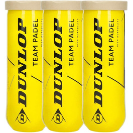 ZRZ Dunlop Team Padel Bälle – М'ячі для падел-тенісу Dunlop Team (3 банки)