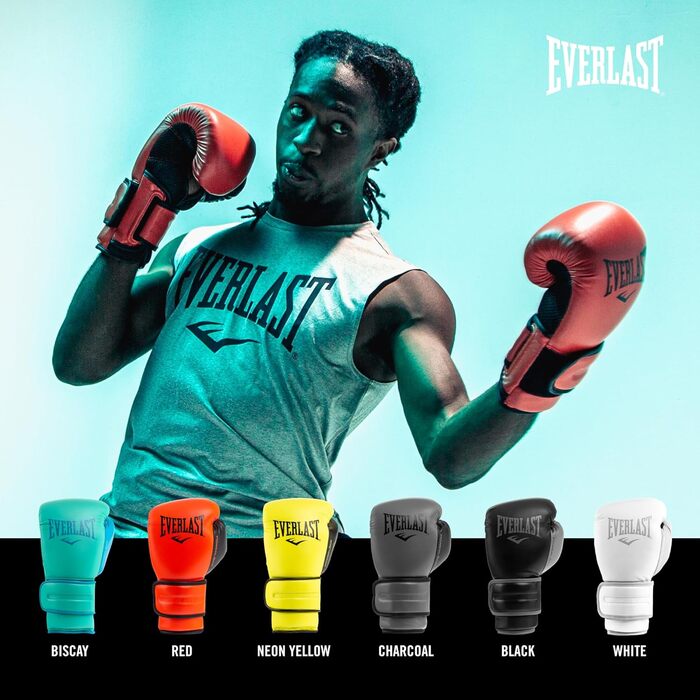 Боксерські рукавички Everlast Powerlock 2R (RED, 16OZ) – унісекс, дорослі