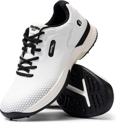 Гольф-взуття FitVille для чоловіків з широкою стопою, сірі та білі, розмір 40-49, X-широкі, дихаючі, на шнурівці