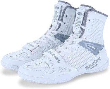 Чоловічі боксерські туфлі для боротьби, фітнесу та тренувань, розмір 43 EU, білі