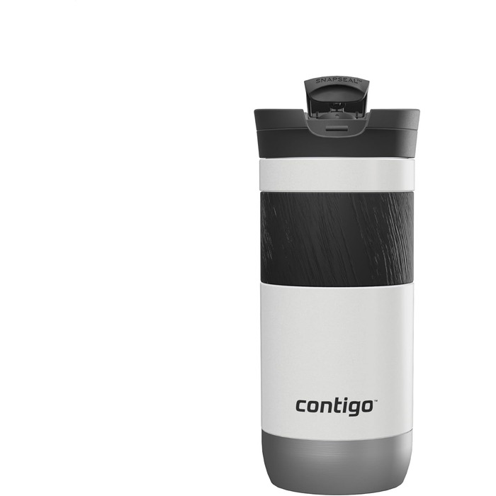 Термокружка Contigo Byron Snapseal 470 мл (сіль) - нержавіюча сталь, ізольована, герметична, для кави та напоїв на ходу, без BPA