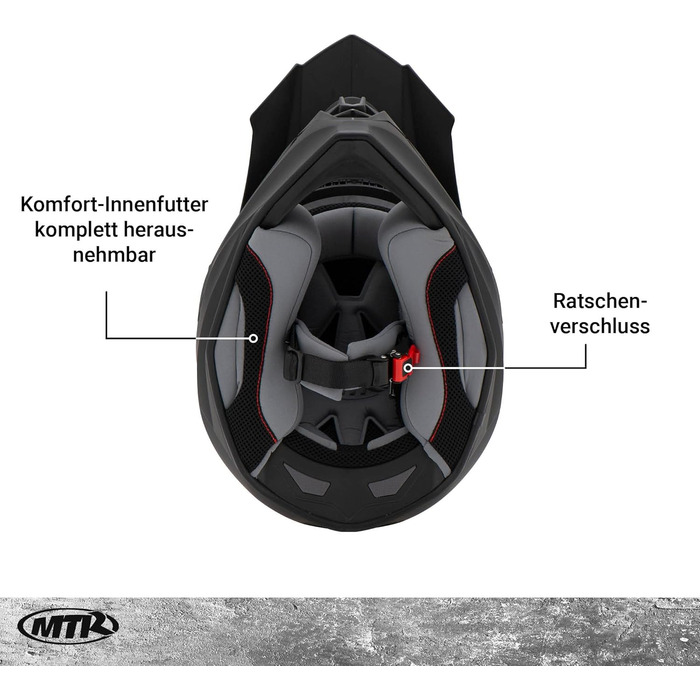 Мотокросовий шолом MTR X6B Evo ECE 22.06, крос-шолом без візора, вентиляція, для мотоциклів і MTB, розміри XS-XXL