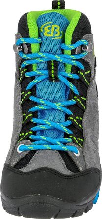 Дитячі трекінгові черевики Brütting Mount Bona High для дітей, сірі та блакитні, 31 EU