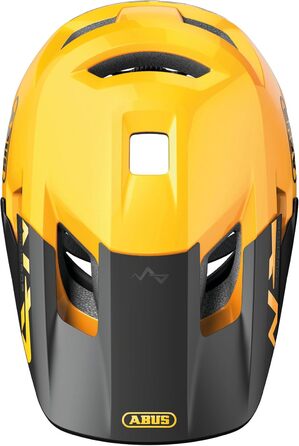 Дитячий велосипедний шолом ABUS YouDrop, жовтий, розмір S (48-55 см), для міста і бездоріжжя, із місцем для хвостика