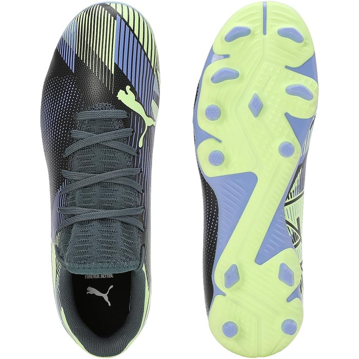 Дитячі футбольні черевики PUMA Unisex (38 EU, сірий, фіолетовий, білий)