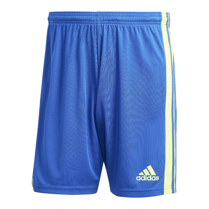 Чоловічі спортивні шорти adidas M 3s Ft SHO, сині з жовтими смугами, розмір M