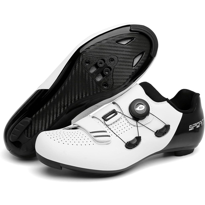 Велотуфлі NGARY для чоловіків та жінок, сумісні з Peloton, Look, SPD, SPD-SL, Delta, білі