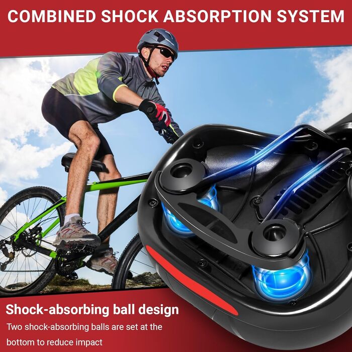 Зручний велосипедний сідло Dellyy для жінок та чоловіків: Trekking, E-Bike, MTB, шосе, Citybike