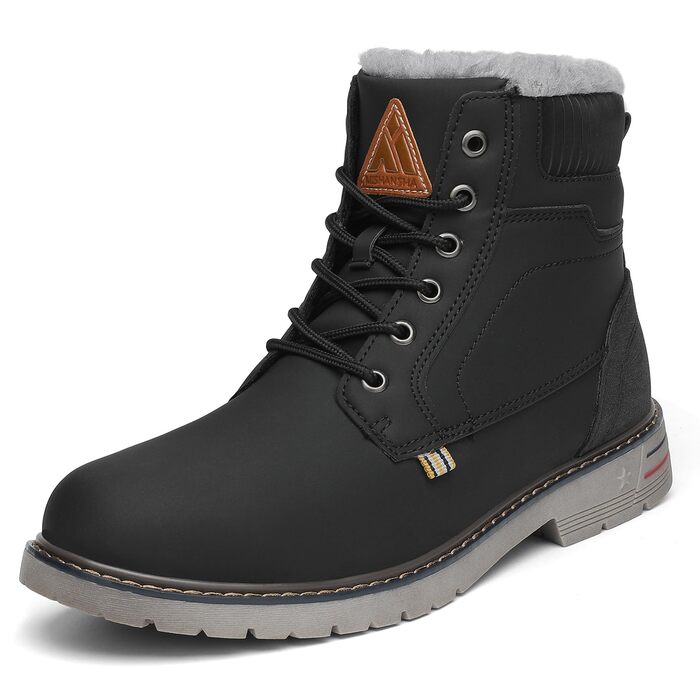 Зимові черевики Mishansha Herren: теплі, з підкладкою, антиковзаючі, класичні, розмір 39-48 EU, чорний