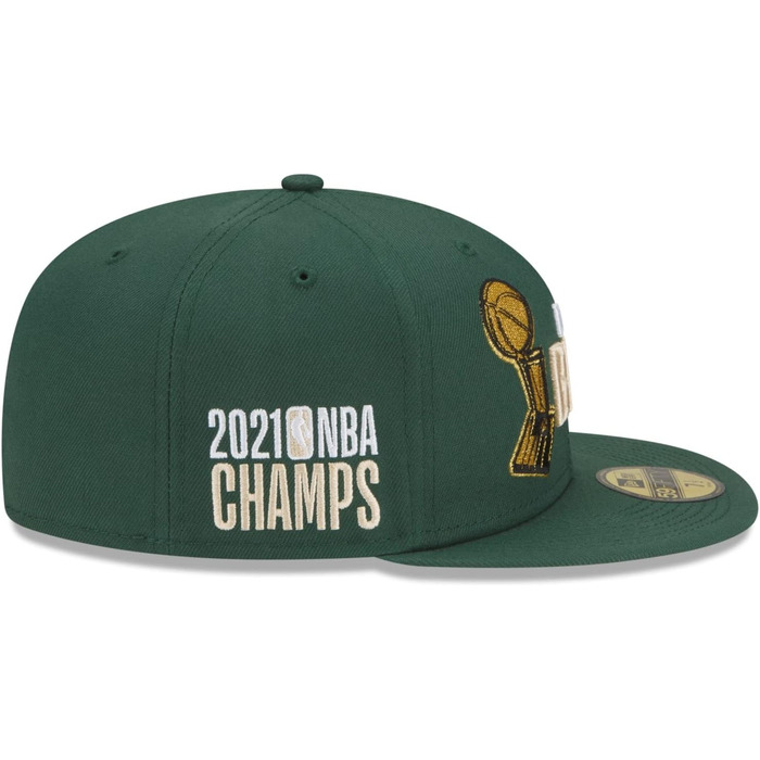 Кепка New Era 59Fifty з логотипом NBA Champions Milwaukee Bucks, зелений колір (62)