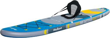 SUP дошка Rebel Electro Brett 350 см з насосом, веслом та рюкзаком (RBA-4501-BL) - надувна, Drop-Stitch