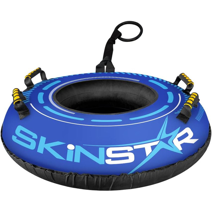 Сноутюбінг SkinStar Cross 70 см, надувні санки-коло для снігу, сині