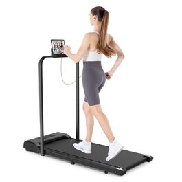 Складана бігова доріжка HomeFitnessCode з регулюванням нахилу — електричний Walking Pad для дому та офісу, компактна доріжка для ходьби, чорна