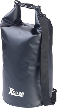 Водонепроникний Packsack Xcase: міцний мішок для спорядження, 20л, чорний. Ідеально для водного спорту, подорожей та зберігання.