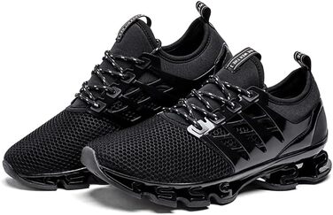 Чоловічі кросівки TSIODFO для спорту, бігу, тенісу та ходьби, чорного кольору, розмір 41.5 EU