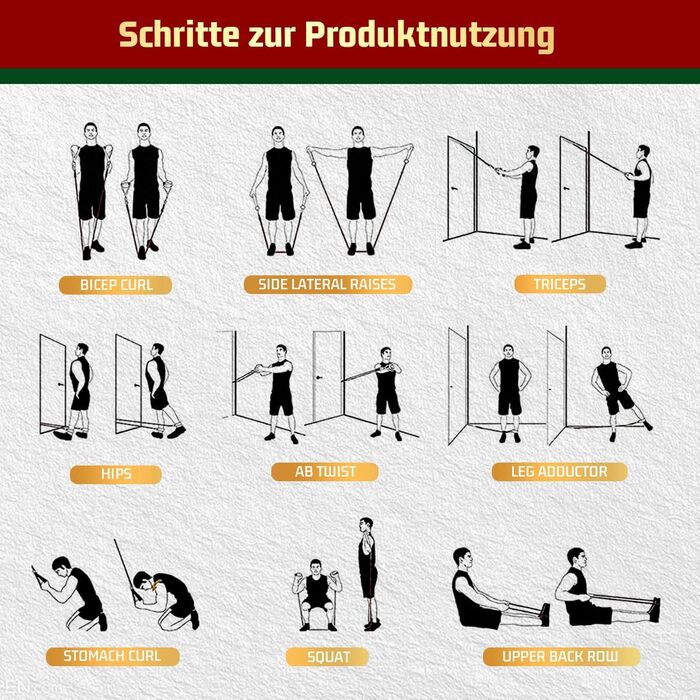 Набір еластичних стрічок для фітнесу VEICK: 11 шт. для калістеніки, пілатесу та фітнесу