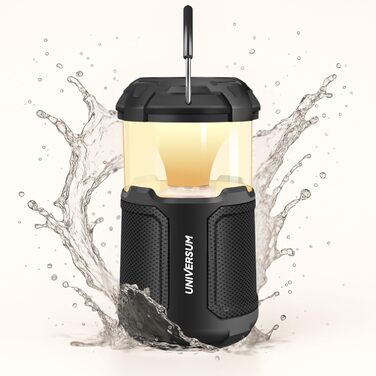 Портативна Bluetooth Колонка Universum BT 300 з LED-ліхтарем та Powerbank - 20W, SD-карта, AUX, 10000mAh, 2300 LUX, вологостійка