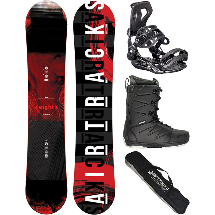 Набір для сноубордингу Airtracks: сноуборд Wide Hybrid Rocker, кріплення Master Fastec, черевики, сумка SB (150, 155, 160, 164 см)