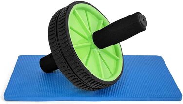 Колесо для пресу OcioDual з ручкою, тренажер для дому, ролер для пресу, AB Wheel (зелений)