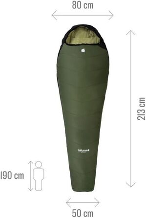 Сплячий мішок Lafuma Active 10 Unisex, Dark Bronze (з боковою блискавкою)