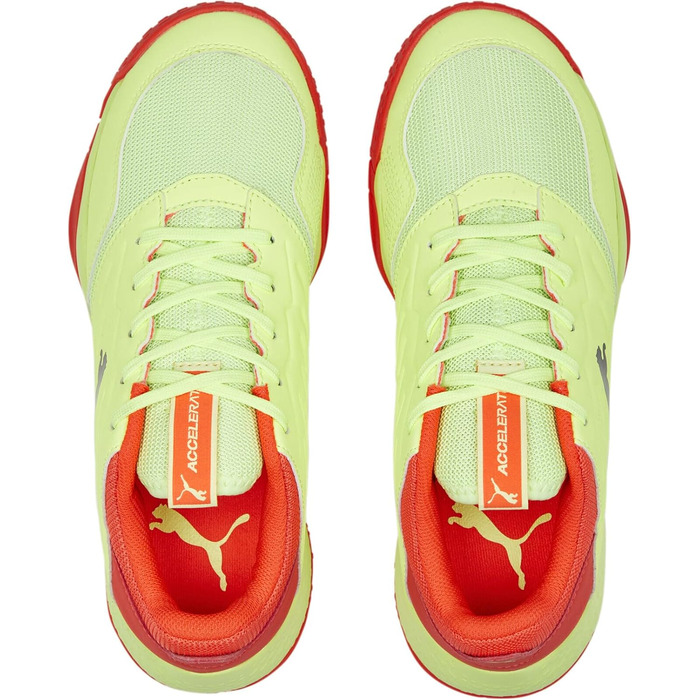 Дитячі гандбольні кросівки PUMA Accelerate Turbo Jr II (37 EU, жовто-червоний, чорний)