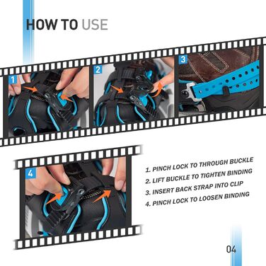 Снігоступи G2 21/25/30/36 дюймів, легкі, з захистом пальців, EVA-підкладкою, регульованою фіксацією, підйомкою п'ятки, гнучким шарніром, міцним ремінцем, трекінговими палками, сумкою для перенесення, сніговими ковпаками (5 кольорів). Підходять для ваги до 200lbs (25 дюймів) та до 250lbs (30 дюймів).