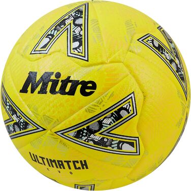 Футбольний м'яч Mitre Ultimatch, покращений контроль, підвищена зносостійкість, висока точність