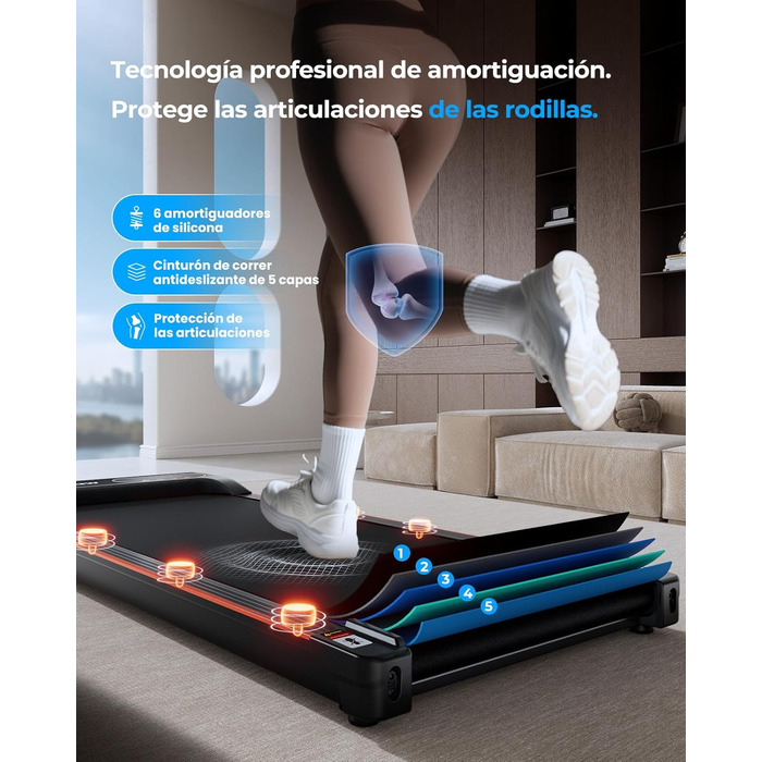 Walking Pad: компактне складане бігове полотно для дому та офісу з пультом керування. Європейський стандарт.