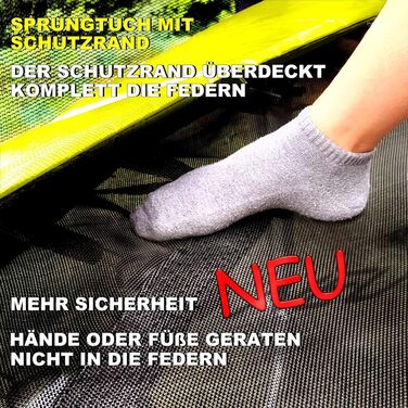 Трамплін для саду Outdoor FGOS Ø 366 см (жовто-чорний) - Комплект для дітей