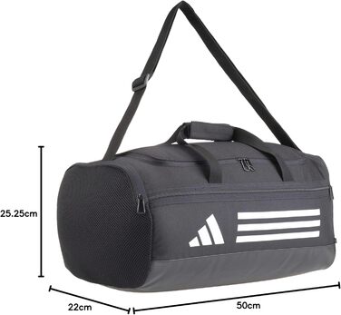 Сумка для тренувань adidas Essentials, унісекс, чорна/біла, розмір S