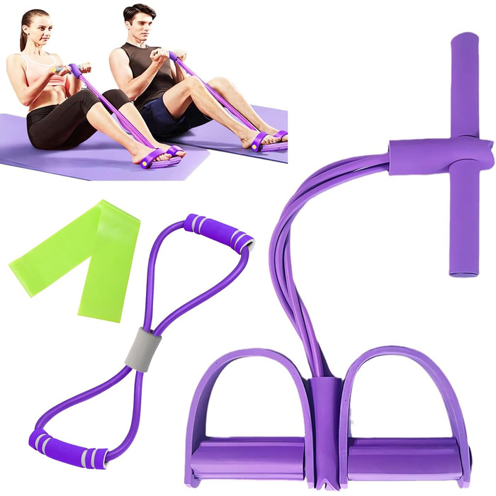 Гумові еластичні стрічки для фітнесу, 6 шт. (блакитні)