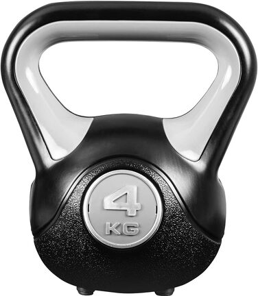 Гиря Miweba Sports KB200 4 кг для фітнесу, силових тренувань, гумове покриття, для дому та вулиці