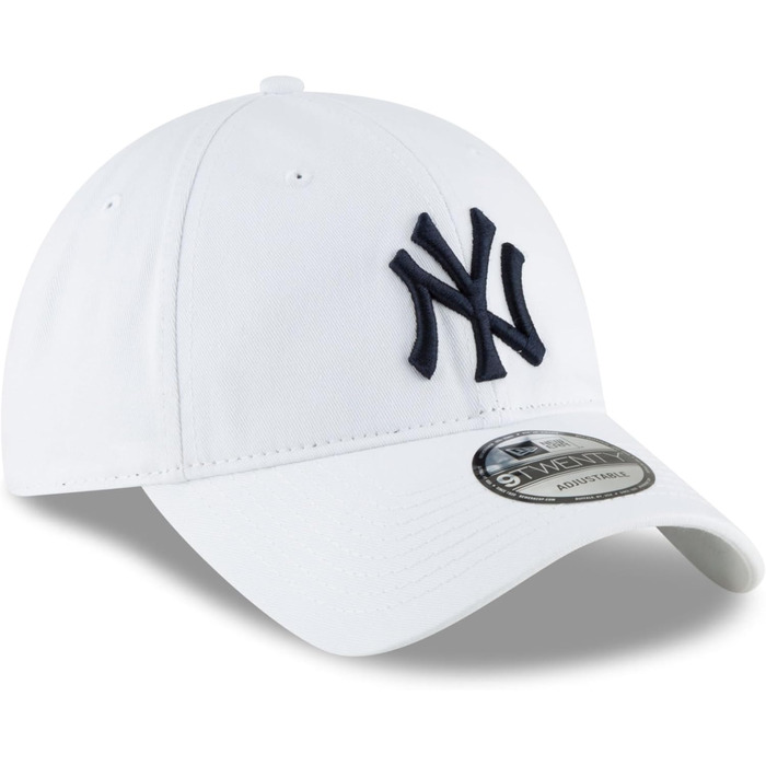 Кепка New Era MLB Classic Core 9Twenty з логотипом New York Yankees, біла