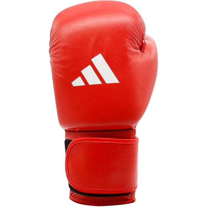 Боксерські рукавички adidas IBA з липучкою, 12 oz, червоні, для тренувань та змагань, унісекс