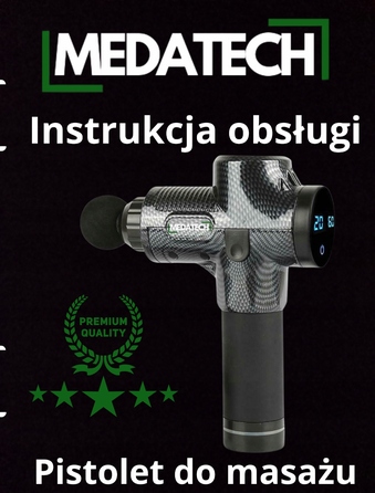 Перкусійний масажер Medatech Massage Gun — масажер для спини, стоп та всього тіла