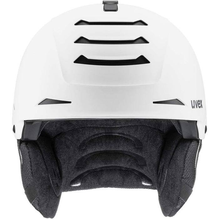 Шолом гірськолижний uvex Legend 2.0 білий-чорний мат для жінок та чоловіків, 59-62 см, регулювання розміру, оптимізована вентиляція