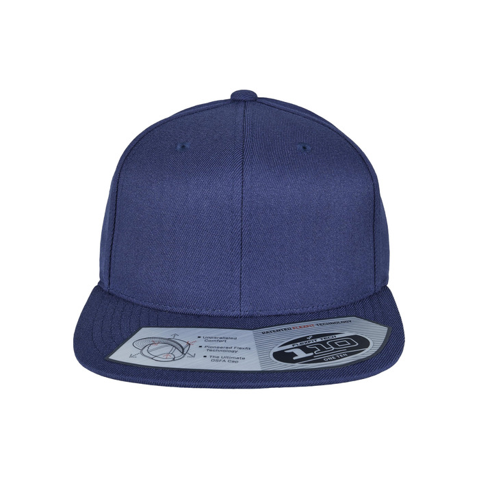 Кепка-снэпбек Flexfit для дорослих, регульована модель Fitted Snapback, темно-синя (Navy), універсальний розмір