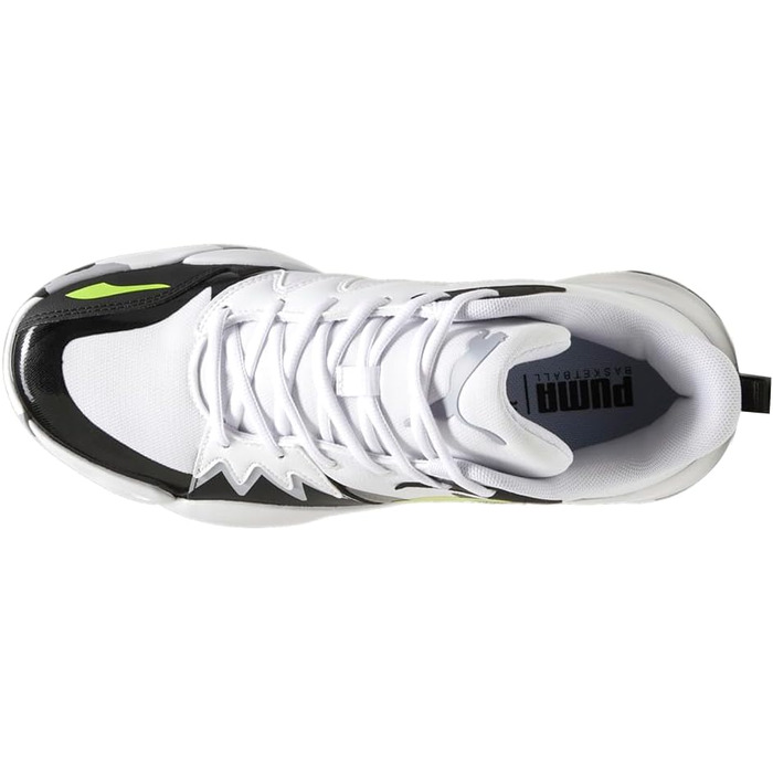 Баскетбольні кросівки Puma Genetics для чоловіків, білий-електрик лайм, 43-44 EU